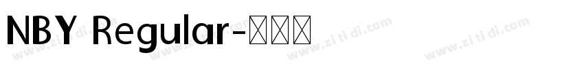 NBY Regular字体转换